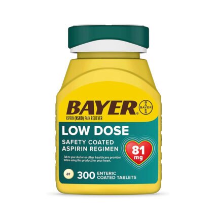 Bayer Aspirin Low Dose 81 mg, Enteric Coated Tablets