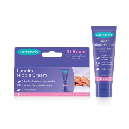 Lansinoh Lanolin Nipple Cream, Safe for Baby and Mom, Breastfeeding